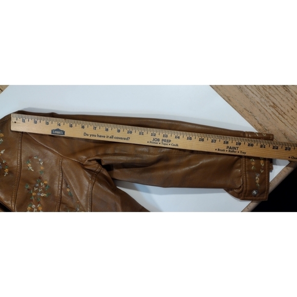 Vintage by Gerda for Partners 3 faux leather embroidered bomber jacket - Picture 16 of 16